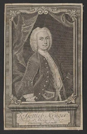 Porträt Johann Gottlob Krüger (1715-1759)