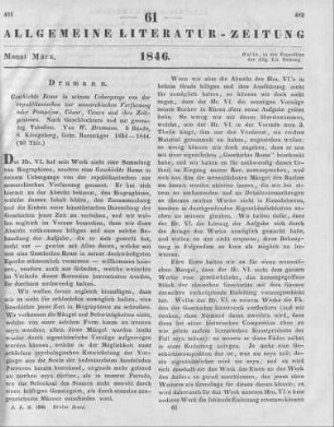 Drumann, W. [K. A.]: Geschichte Roms in seinem Uebergange von der republikanischen zur monarchischen Verfassung, oder Pompejus, Caesar, Cicero und ihre Zeitgenossen. Nach Geschlechtern und mit genealogischen Tabellen. Königsberg: Bornträger 1834-44