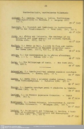 Musikethnologie, musikalische Volkskunde