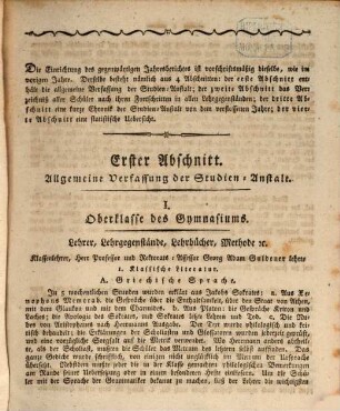 Jahresbericht der Königlichen Studienanstalt zu Neuburg a.D. : für das Schuljahr .... 1814/15