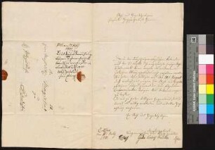 Bürgermeister und Rat von Cottbus informieren Bürgermeister und Rat von Bautzen, dass der Jahrmarkt zu St. Aegidi (Montag, 7. September 1801) wegen des jüdischen Neujahrsfestes ausfällt.