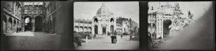Rouen, "Exposition nationale et coloniale de 1896" (Kodak-Filmstreifen mit drei Fotos)