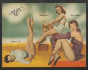 Betta St. John, Debra Paget, Jane Wyman - [Ilustración] : Pebetas de PBT