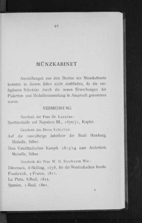 Münzkabinet