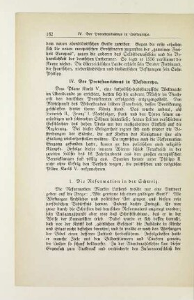 IV. Der Protestantismus in Westeuropa