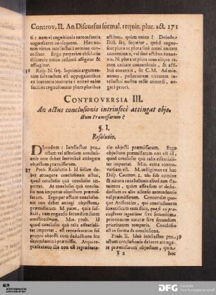 Controversia III.