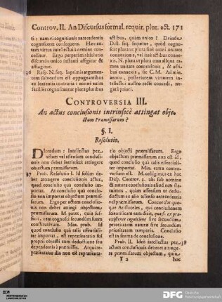 Controversia III.