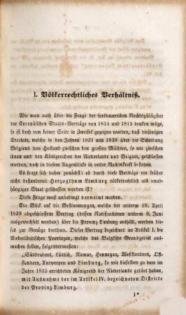 Denkschrift über die Verhältnisse des Herzogthums Limburg