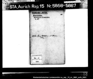 Hausierkonzessionen und -gesuche: Dietrich Wildeboer aus Weener, Musikaufführungen
