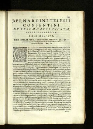Liber Secvndvs.