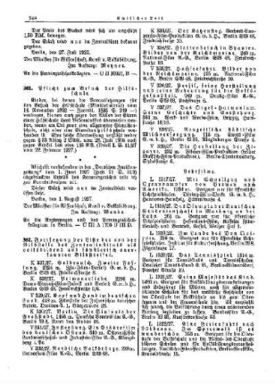 Fortsetzung der Liste der von der Bildstelle des Zentralinstituts als volksbildend und künstlerisch anerkannten Bildstreifen : [Amtlicher Teil]