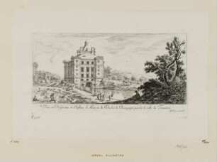 Veüe et perspective du chasteau de Moné