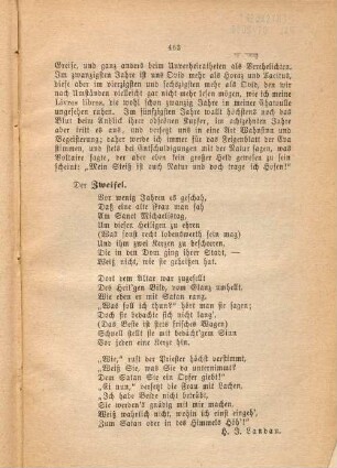 Der Zweifel.