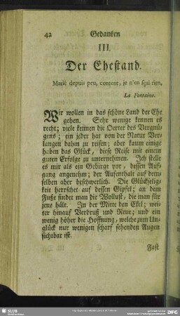 III. Der Ehestand