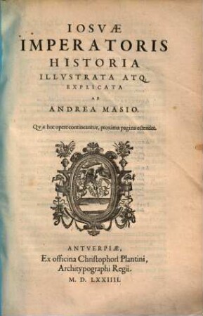 Josuae imperatoris historia