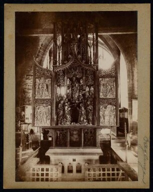 Herrgottskirche, Creglingen: Marienaltar, Gesamtansicht von vorne