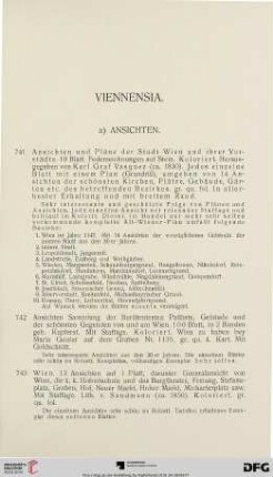 Viennensia (Nr. 741-1186)