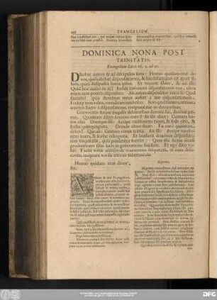 Dominica Nona Post Trinitatis. Evangelium Lucae. 16, 1. ad 10.