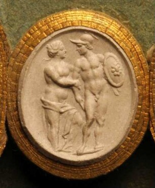 Venus liebkost Mars (Daktyliothek, Erstes Mythologisches Tausend)