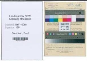 Entnazifizierung Paul Baumann , geb. 24.12.1907 (Ingenieur)