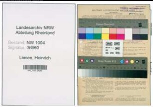 Entnazifizierung Heinrich Liesen , geb. 27.03.1902 (Ingenieur)