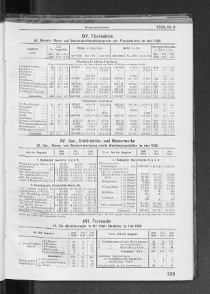 XV. Gas-, Elektrizitäts- und Wasserwerke