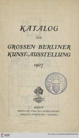 Katalog: [Dauer der Ausstellung vom 27. April bis einschliesslich 29. September]