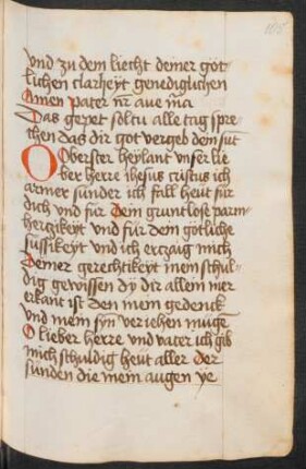 Tägliches Gebet um Sündenvergebung