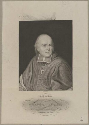 Bildnis des Clemens August v. Vischering, Erzbischof zu Cöln