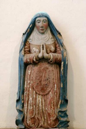 Frankreich. Bretagne. Morbihan. Chapelle Saint Fiacre. 15 Jahrhundert. Sainte Elisabeth