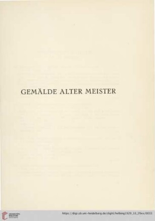 Gemälde alter Meister (Nr. 149-197)