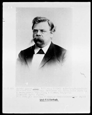 Rudolf Eduard Külz (1845-1895), 1879-1895 Professor der Physiologie in Marburg