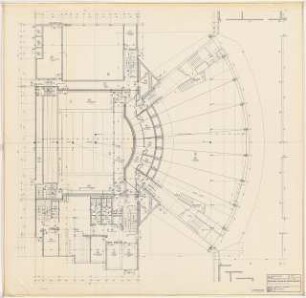 Schauspielhaus, Wuppertal: Grundriss Eingangsgeschoss 1:50