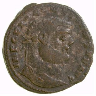 Münze, Follis, 302 - 303