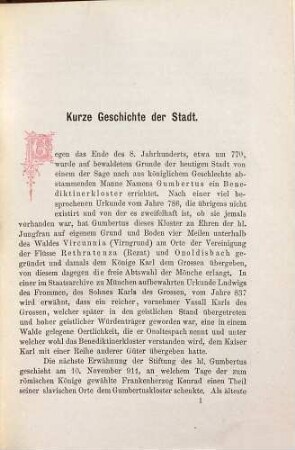 Führer durch die Stadt Ansbach und deren Umgebung : ein Wegweiser für Fremde : mit Illustrationen