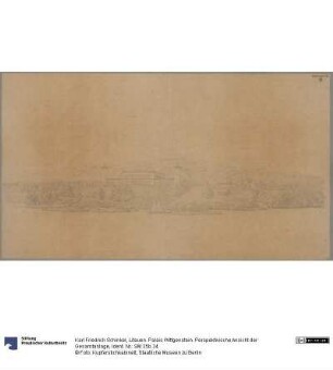 Litauen. Palais Wittgenstein. Perspektivische Ansicht der Gesamtanlage