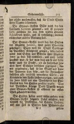 313-320, Die Granat-Apffels Bluete wird bey den Lateinern ...
