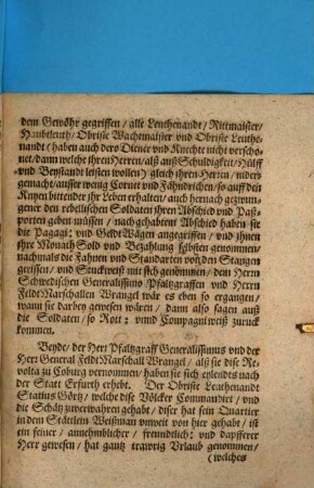 Extract-Schreiben aus Bamberg : datirt den 14. Augusti Anno 1650