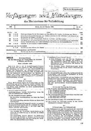 Prüfungsordnung für die Teilnehmer am Fernstudium für Erzieher in Heimen und Horten : 144/55 vom 1. Oktober 1955