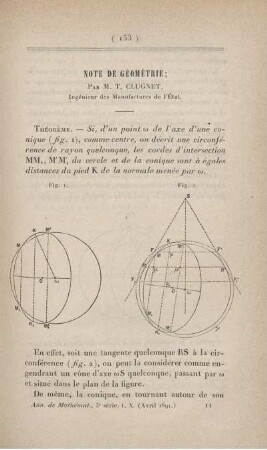 Note de géométrie.