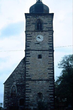 Laurentiuskirche; Ansicht Westseite mit Turm