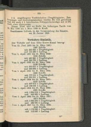 Verkehrs-Statistik.