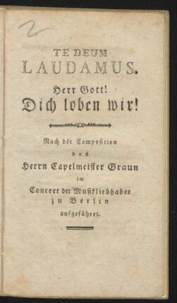 Te Deum Laudamus