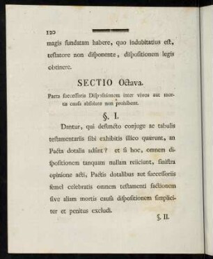 120-128, Sectio VIII. - Sectio IX.