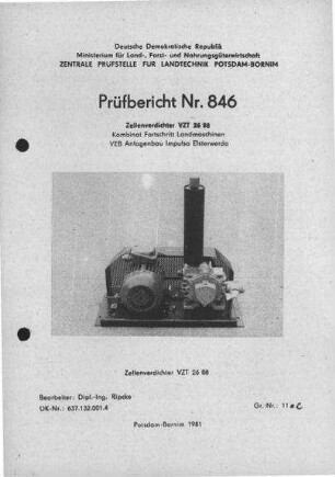 Zellenverdichter VZT 26/88