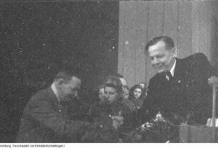 Dresden, Georgij-Dimitroff-Brücke (Augustusbrücke), Einweihung, 8. Oktober 1949