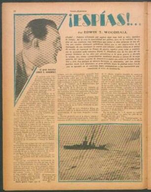¡Espías!... : Conducta heroica del comandante del "Dresden"