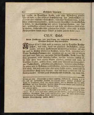 790-804, CXLV. - CXLVI. Stück.