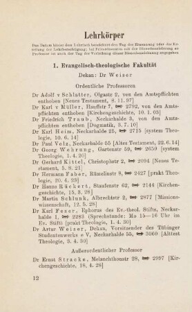 12-24, Lehrkörper
