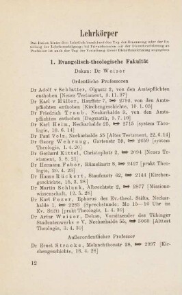 12-24, Lehrkörper